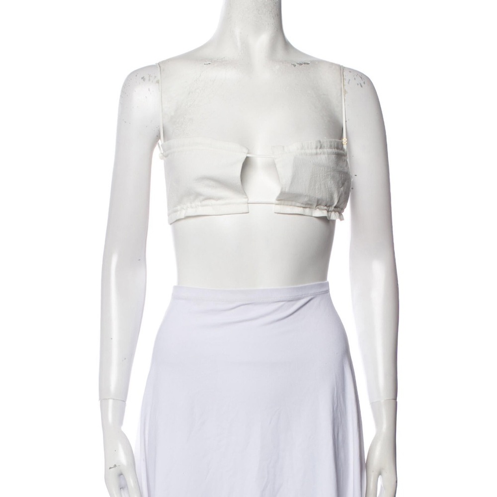 BRAND NEW Are You Am I White Cropped Top